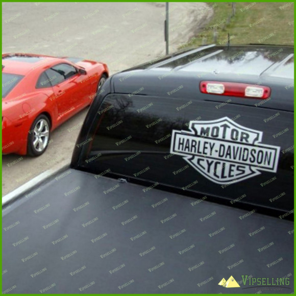 Harley-Davidson Chevrolet Chevy Truck Big Rear Window Decal Any Color