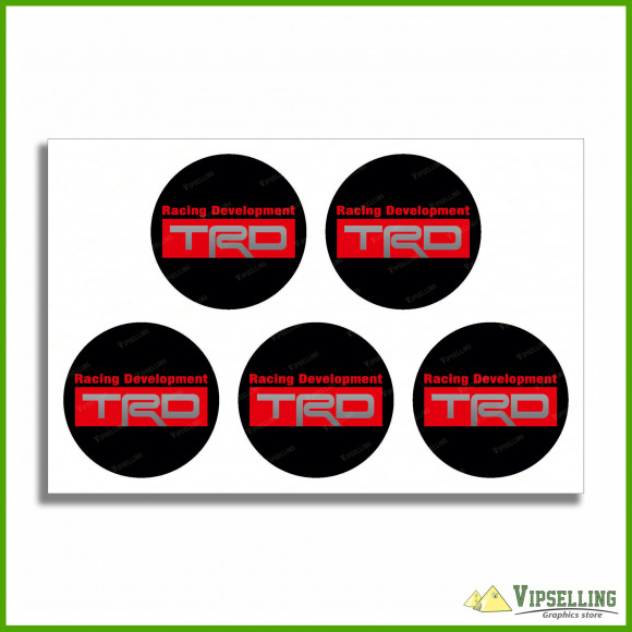 TRD Toyota Racing Development Wheel Center Cap Decals Stickers Logo