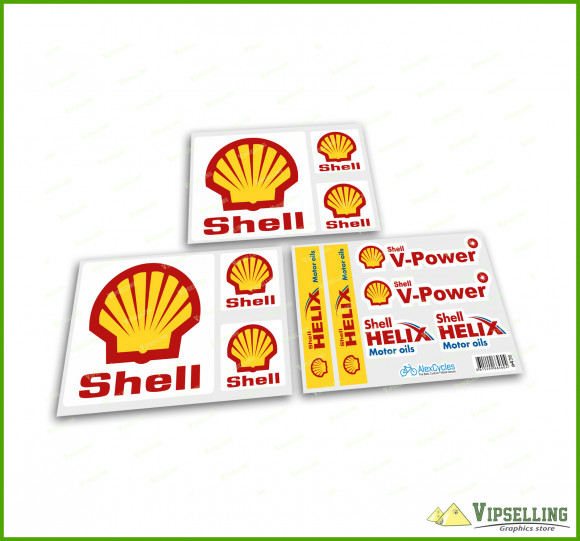 Shell Oil Petrol Racing Rally 4x4 Decals Stickers Set Fuel V-Power Kit