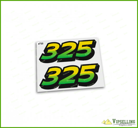 New Lower Hood Set of 2 Decals Replaces M135982 Fits John Deere 325 Up S/N