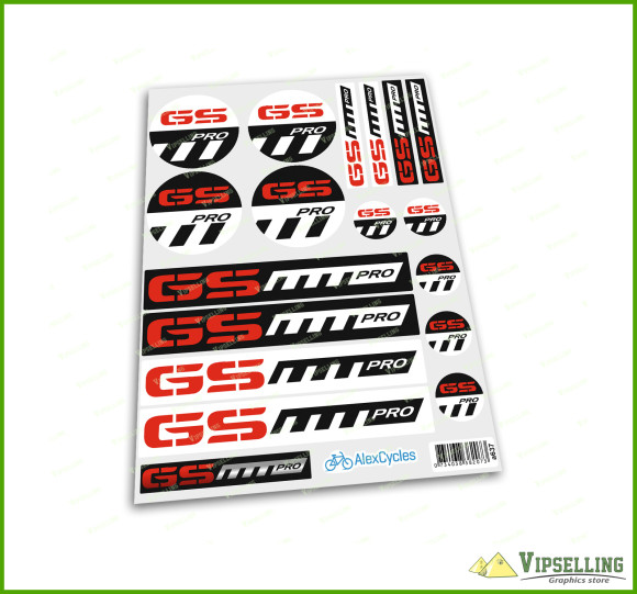 BMW Motorrad Motorsport GS PRO Laminated Decals Stickers Kit