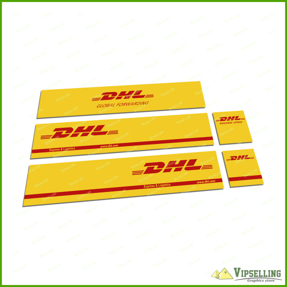 Tamiya 56319 56302 14th Scale Truck Reefer DHL Decals Stickers Kit Trailer 1/14