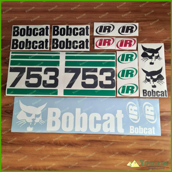 BOBCAT 753 Green Decals Stickers SKID STEER Original Look Full Set