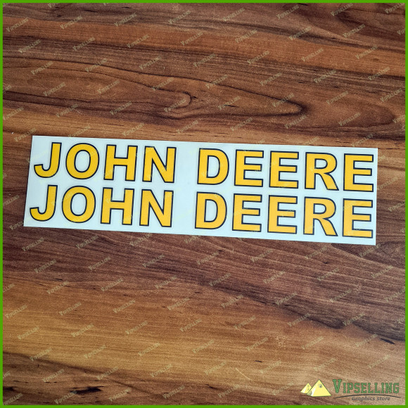 Very Nice John Deere Logo High Cast Laminated Vinyl Decals Stickers Letters