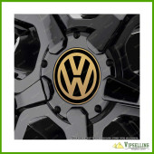 Volkswagen Chrome Silver Gold Wheel Center Cap Decals Set Volkswagen Chrome Silver Gold Wheel Center Cap Decals Set