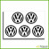 Volkswagen Chrome Silver Gold Wheel Center Cap Decals Set Volkswagen Chrome Silver Gold Wheel Center Cap Decals Set