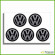 Volkswagen Chrome Silver Gold Wheel Center Cap Decals Set Volkswagen Chrome Silver Gold Wheel Center Cap Decals Set