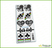 Colnago Frame Bike Bicycle Stickers Decals Love Made in Italy GIFT Super Kit Set Colnago Frame Bike Bicycle Stickers Decals Love Made in Italy GIFT Super Kit Set