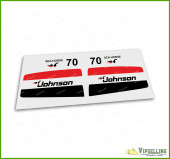 JOHNSON Outboards 70 HP Motor High Cast Vinyl Decals Stickers Horsepower Universal Kit JOHNSON Outboards 70 HP Motor High Cast Vinyl Decals Stickers Horsepower Universal Kit