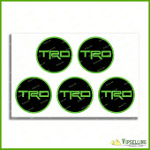 TRD Lime Green Circle Toyota Racing Development Wheel Cap Center Decals Stickers TRD Lime Green Circle Toyota Racing Development Wheel Cap Center Decals Stickers