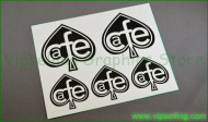 CAFE RACER Ace of Spades Heart Decals Stickers Logos