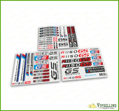 BMW Motorrad Motorsport R1150GS Adventure Red Laminated Decals Stickers Kit BMW Motorrad Motorsport R1150GS Adventure Red Laminated Decals Stickers Kit