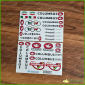 Bicycle Columbus Campagnolo EQUIPPED Made In Italy Decals Stickers Kit Bicycle Columbus Campagnolo EQUIPPED Made In Italy Decals Stickers Kit