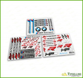 BMW Motorrad Motorsport S1000S Red Laminated Decals Stickers Kit BMW Motorrad Motorsport S1000S Red Laminated Decals Stickers Kit