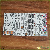 Restoration Decals Kit for White VITUS 979 and 992 Frame Fork Stickers Set