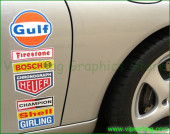 LE MANS 2011 Sponsor Retro Decals Set Stickers Logos Car door LE MANS 2011 Sponsor Retro Decals Set Stickers Logos Car door