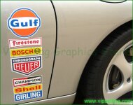 LE MANS 2011 Sponsor Retro Decals Set Stickers Logos Car door
