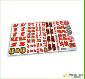 Restoration Decals Kit for Red VITUS 979 and 992 Frame Fork Stickers Set Restoration Decals Kit for Red VITUS 979 and 992 Frame Fork Stickers Set