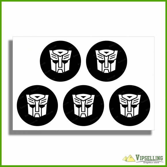 Chevrolet Camaro Transformers Wheel Center Cap Decals Stickers Logos Set