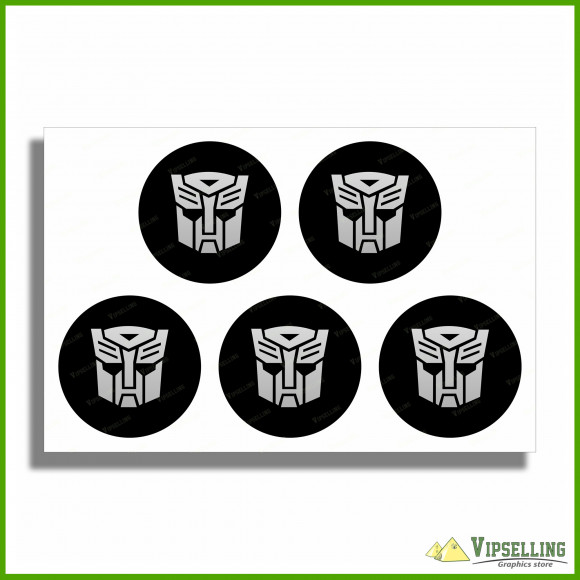 Chevrolet Camaro Transformers Wheel Center Cap Decals Stickers Logos Set