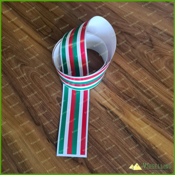 Italian Flag Stripes Stickers Decals Stripes Stickers Tape Lenghts 2pcs