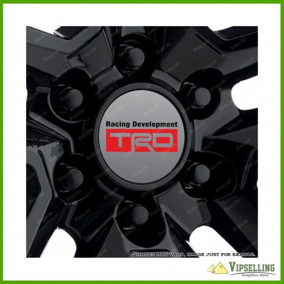 TRD Toyota Racing Development Wheel Cap Center Decals Stickers Kit TRD Toyota Racing Development Wheel Cap Center Decals Stickers Kit