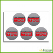 TRD Toyota Racing Development Wheel Cap Center Decals Stickers Kit TRD Toyota Racing Development Wheel Cap Center Decals Stickers Kit