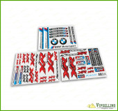 BMW Motorrad Motorsport S1000XR Red Laminated Decals Stickers Kit BMW Motorrad Motorsport S1000XR Red Laminated Decals Stickers Kit
