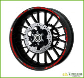 BMW Motorrad Motorsport S1000R Red Wheel Rim Laminated Stripes Decals Stickers Stripes Kit BMW Motorrad Motorsport S1000R Red Wheel Rim Laminated Stripes Decals Stickers Stripes Kit