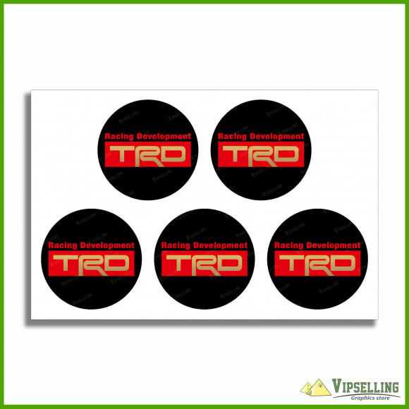TRD Toyota Racing Development Wheel Center Cap Decals Stickers Logo