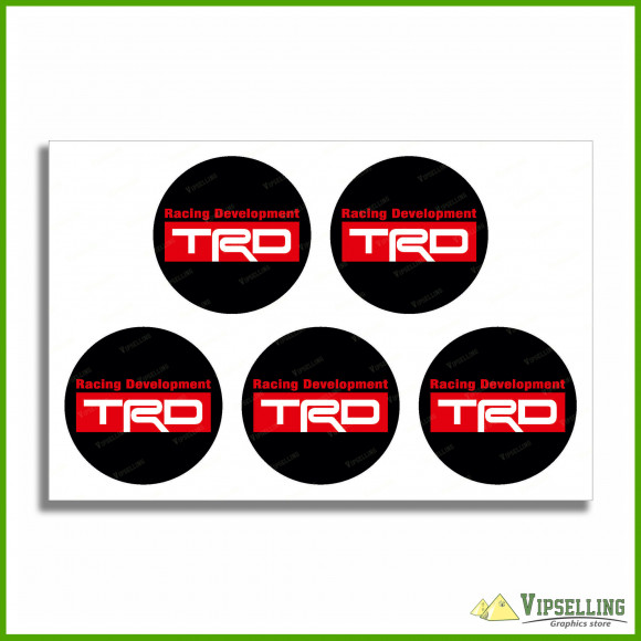 TRD Toyota Racing Development Wheel Center Cap Decals Stickers Logo