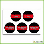 TRD Toyota Racing Development Wheel Center Cap Decals Stickers Logo TRD Toyota Racing Development Wheel Center Cap Decals Stickers Logo