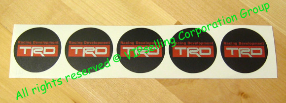 TRD Toyota Racing Development Wheel Center Cap Decals Stickers Logo