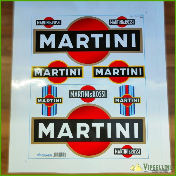 Big Martini Racing Porsche Laminated Decals Stickers Emblems Logos