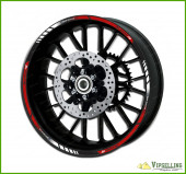 BMW Motorrad Motorsport S1000R Red Wheel Rim Laminated Stripes Decals Stickers Kit BMW Motorrad Motorsport S1000R Red Wheel Rim Laminated Stripes Decals Stickers Kit