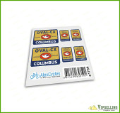 Bicycle Columbus OVAL-CX Forcella Originale Frame & Fork Decals Stickers Set Kit Bicycle Columbus OVAL-CX Forcella Originale Frame & Fork Decals Stickers Set Kit