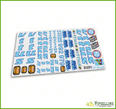 Restoration Decals Kit for Blue VITUS 979 and 992 Frame Fork Stickers Set Restoration Decals Kit for Blue VITUS 979 and 992 Frame Fork Stickers Set