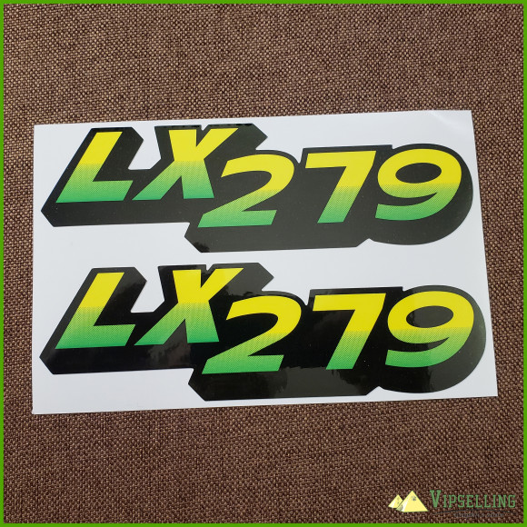 John Deere LX279 lower hood decal set serial 60000 and under M136037
