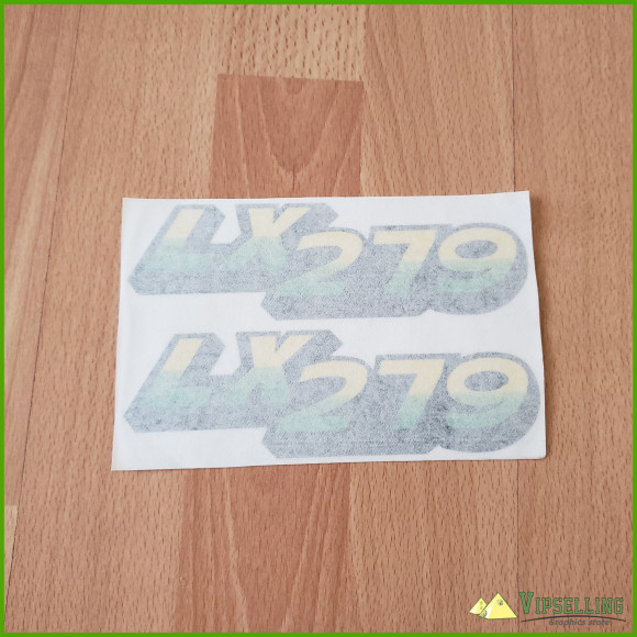 John Deere LX279 lower hood decal set serial 60000 and under M136037