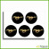 Ford Mustang Horse Wheel Center Cap Laminated Decals Stickers Set Ford Mustang Horse Wheel Center Cap Laminated Decals Stickers Set