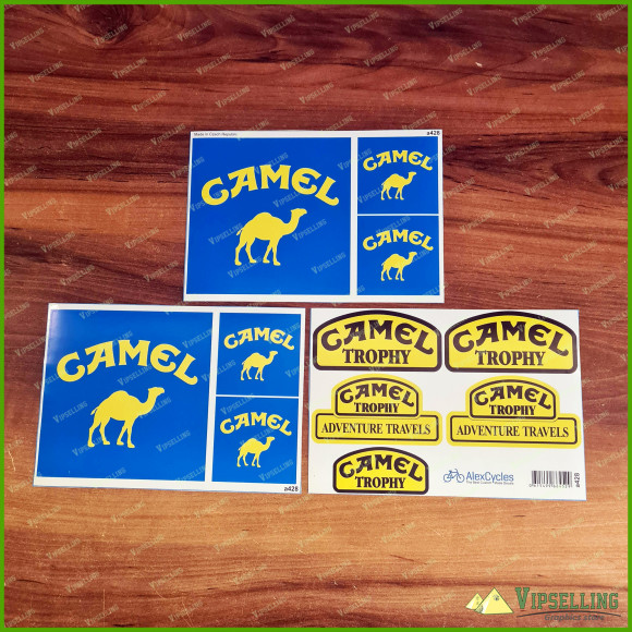 Rare Vintage Camel Rally Racing Classic Car Bike 4x4 Decals Stickers Set