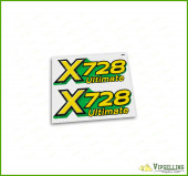 John Deere X728 Ultimate Hood Decal Set Fits X728 Tractors M154196 John Deere X728 Ultimate Hood Decal Set Fits X728 Tractors M154196