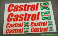 Castrol Oil Racing Rally Decals Stickers Set