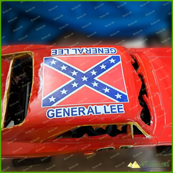 General Lee RC 1/10 Scale Stickers Decals General Lee RC 1/10 Scale Stickers Decals