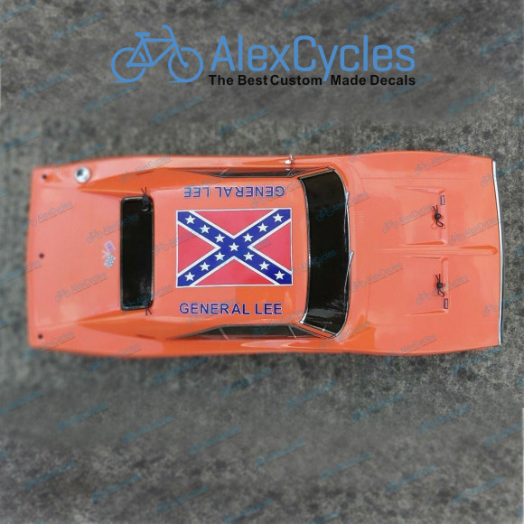General Lee RC 1/10 Scale Stickers Decals General Lee RC 1/10 Scale Stickers Decals