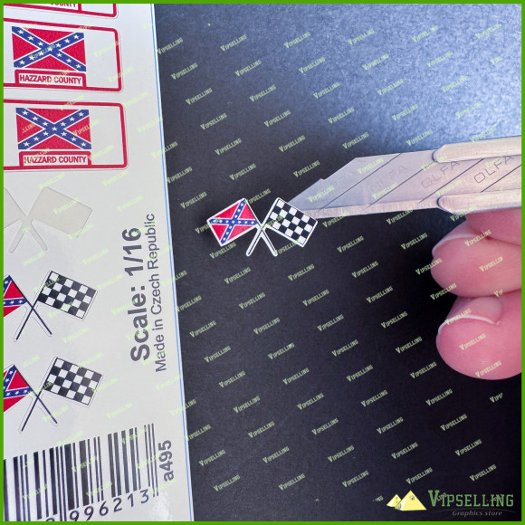 General Lee RC 1/10 Scale Stickers Decals General Lee RC 1/10 Scale Stickers Decals