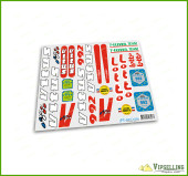 Rare VITUS Lotto 992 Team Bicycle Red 7 Eleven Team Decals Stickers for Re-sprays Kit Rare VITUS Lotto 992 Team Bicycle Red 7 Eleven Team Decals Stickers for Re-sprays Kit
