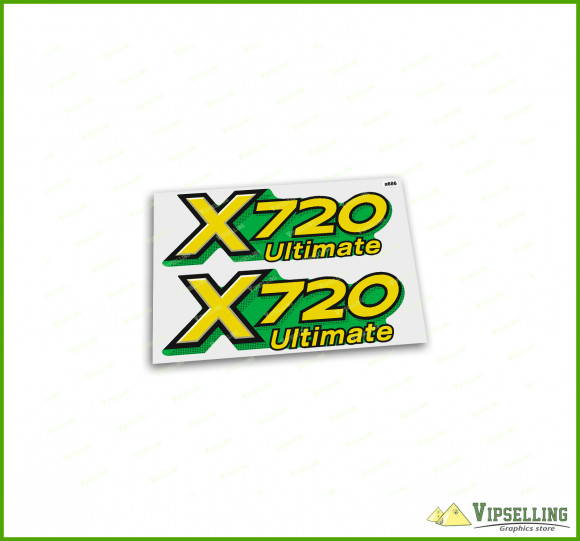 John Deere X720 Lower Hood Decal Set For a X720 Tractor M154070