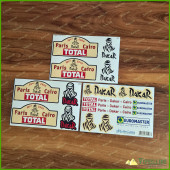 Dakar Paris Cairo 2000 Total Racing Rally Rare Decals Stickers Set Dakar Paris Cairo 2000 Total Racing Rally Rare Decals Stickers Set