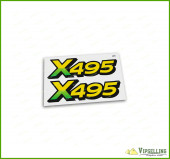 John Deere X495 Lower Hood Decal Set For X495 Tractors M143411 John Deere X495 Lower Hood Decal Set For X495 Tractors M143411